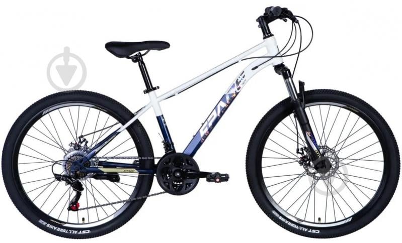 Велосипед Space 26" 15"(38 см) NEPTUNE DD OPS-SP-26-028 белый с синим - фото 1