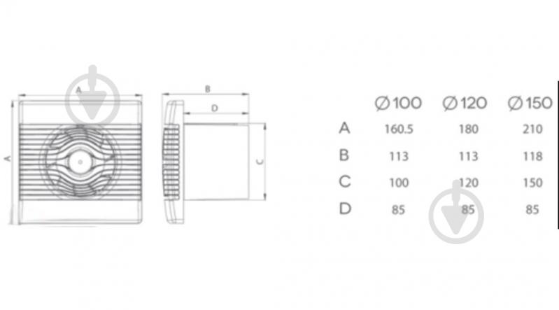 Витяжний вентилятор AirRoxy для ванної airRoxy pRemium 120 S (01-017) - фото 6