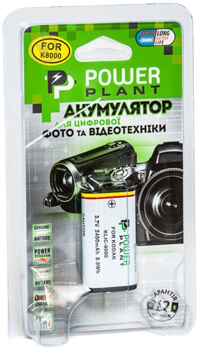 Аккумулятор PowerPlant Kodak KLIC-8000 2400мА*ч (DV00DV1155) - фото 3