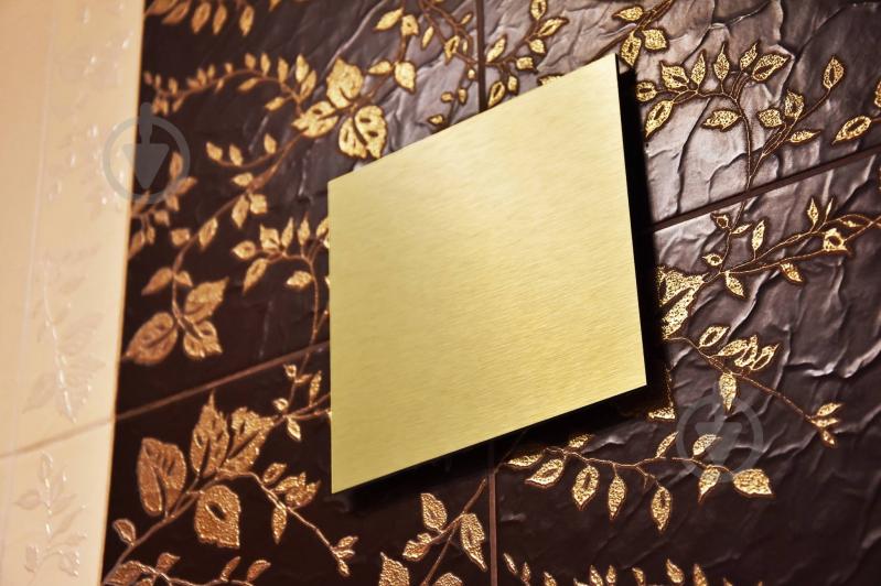 Декоративная панель AirRoxy для вентилятора dRim 100/125 ALUMINIUM GOLD Aluminium Gold (01-169) - фото 6