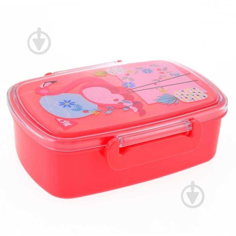 Ланч-бокс YES Flamingo 750 мл 706858 - фото 1