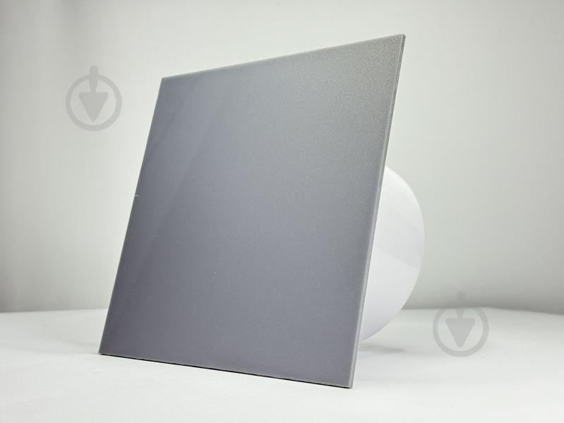 Декоративная панель AirRoxy для витяжных вентиляторов dRim 100/125 серый глянец пластик 01-164 - фото 2