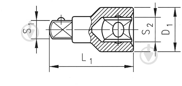 Перехідник WURTH 1/2-3/4" 1/2"(F)×3/4"(M) 0712138402 - фото 2