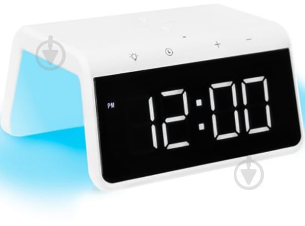 Часы настольные Pro Smart Desktop Clock Time Bridge GP-SDC01 + беспроводная зарядка Gelius - фото 2