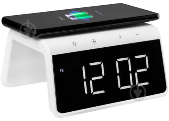 Годинник настільний Pro Smart Desktop Clock Time Bridge GP-SDC01 + бездротова зарядка Gelius - фото 1