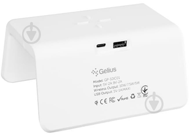 Часы настольные Pro Smart Desktop Clock Time Bridge GP-SDC01 + беспроводная зарядка Gelius - фото 10