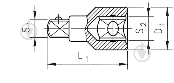 Перехідник WURTH 3/8-1/4" 3/8"(F)×1/4"(M) 0713128401 - фото 2