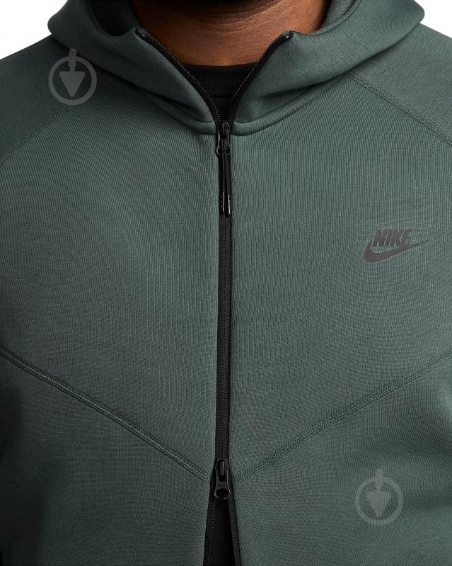 Джемпер Nike NK TCH FLC FZ WR HOODIE FB7921-338 р.S зелений - фото 14