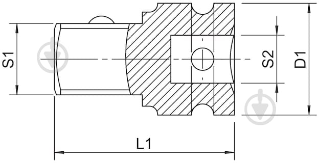 Перехідник для головок торцевих ударних WURTH 1/2-3/4IN 1/2"(F)×3/4"(M) 07141328 - фото 2