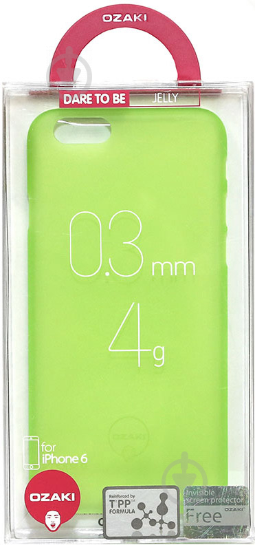 Накладка на корпус Ozaki O!coat-0.3-Jelly OC555GN для Apple iPhone 6Apple iPhone 6S - фото 3