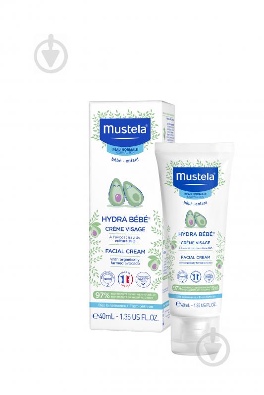 Крем для лица Mustela Hydra-Bebe Face 40 мл - фото 3