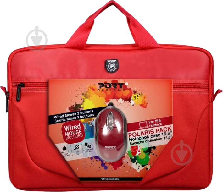 Сумка PORT Designs Polaris II Bundle 15.6" red (501770) - фото 2