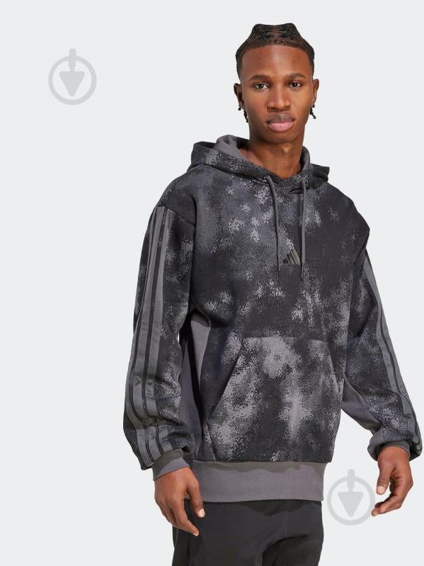 Джемпер Adidas AOP Colourblock JW3709 р.XL сірий - фото 3