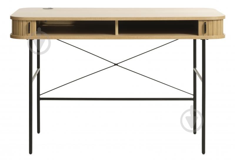 Стіл письмовий Unique Furniture NOLA 750х1200х600 мм чорний/дуб натуральний (NOLA DESK 60x120 CM ) - фото 2