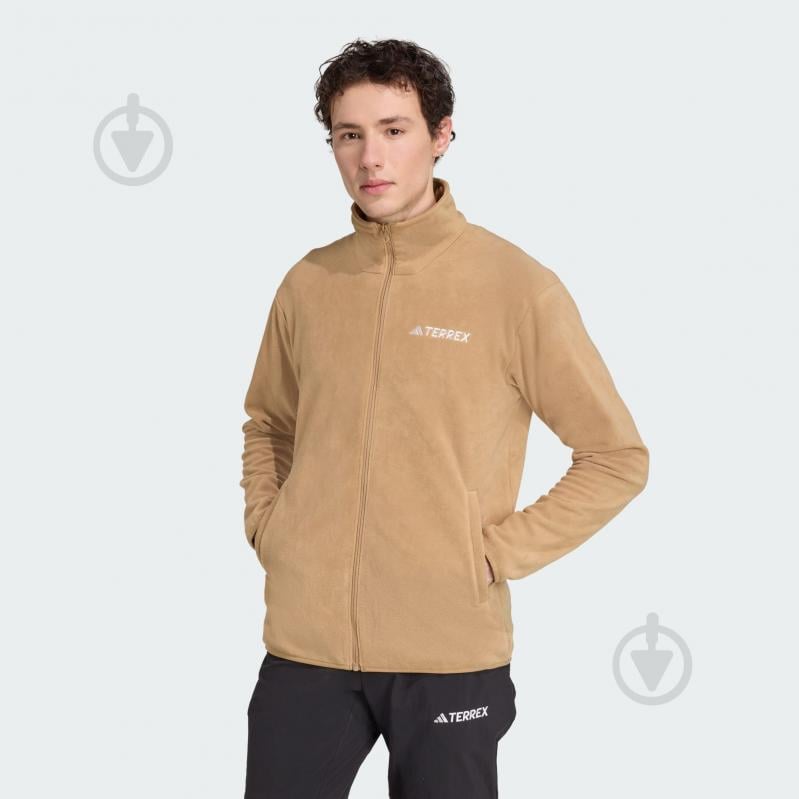 Джемпер Adidas MT ESS FZ FL JM3115 р.S коричневий - фото 1 Джемпер Adidas MT ESS FZ FL JM3115 р.S коричневий - фото 1