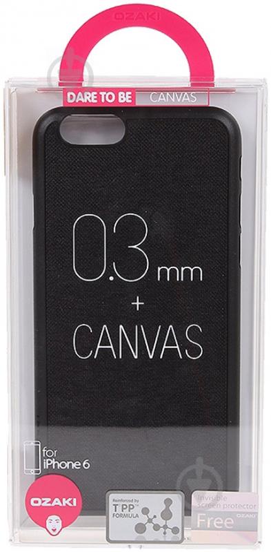 Накладка на корпус Ozaki O!coat 0.3 + Canvas OC557BK для Apple iPhone 6Apple iPhone 6S - фото 5