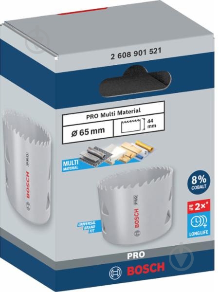 Коронка Bosch PRO Multi Material 65 мм 2608901521 - фото 3