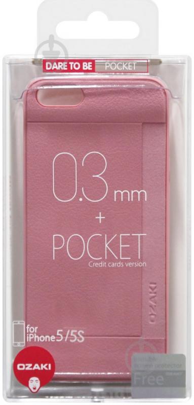 Накладка на корпус Ozaki O!coat-0.3+Pocket OC547PK для Apple iPhone 5Apple iPhone 5S - фото 4