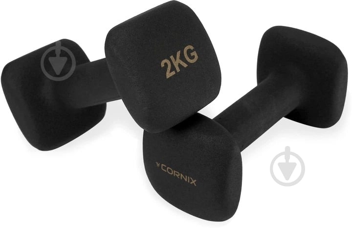 Гантели Cornix Square 2 x 2 кг XR-0407 черный - фото 3 Гантели Cornix Square 2 x 2 кг XR-0407 черный - фото 3