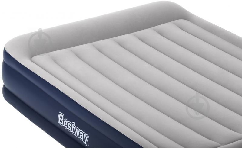 Матрас надувной Bestway Tritech Airbed Twin со встроенным двойным электронасосом 203х46 см серый/синий - фото 4