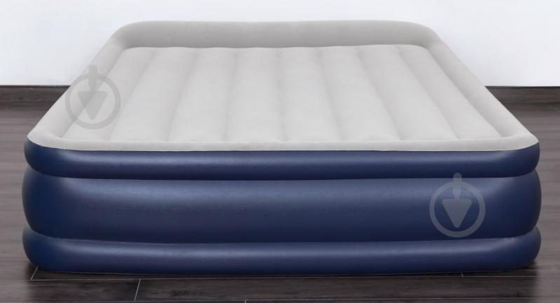 Матрас надувной Bestway Tritech Airbed Twin со встроенным двойным электронасосом 203х46 см серый/синий - фото 3