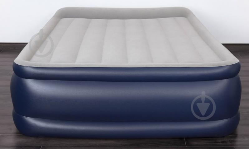 Матрас надувной Bestway Tritech Airbed Twin со встроенным двойным электронасосом 203х56 см серый/синий - фото 2