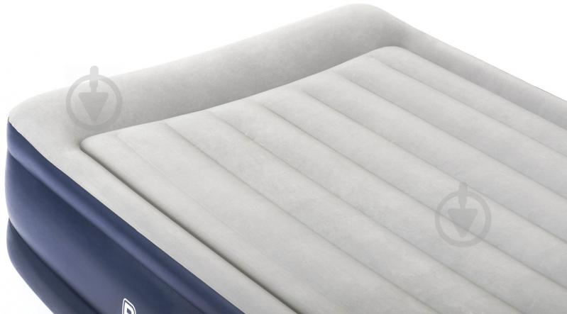 Матрас надувной Bestway Tritech Airbed Twin со встроенным двойным электронасосом 203х56 см серый/синий - фото 3