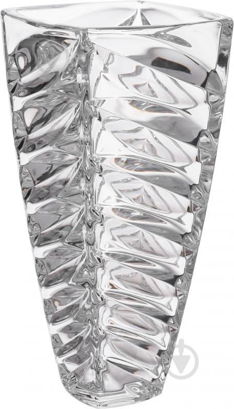 Ваза скляна Bohemia Florale 28 см 28 см прозора FLORALE 8KA88/0/99E50/280 vase - фото 1 Ваза скляна Bohemia Florale 28 см 28 см прозора FLORALE 8KA88/0/99E50/280 vase - фото 1