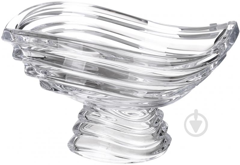 Ваза стеклянная Bohemia Wave 30,5 см 220 см прозрачная WAVE 6KF43/1/99U29/305 footed - фото 1