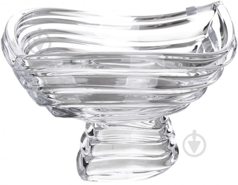 Ваза стеклянная Bohemia Wave 30,5 см 220 см прозрачная WAVE 6KF43/1/99U29/305 footed - фото 2