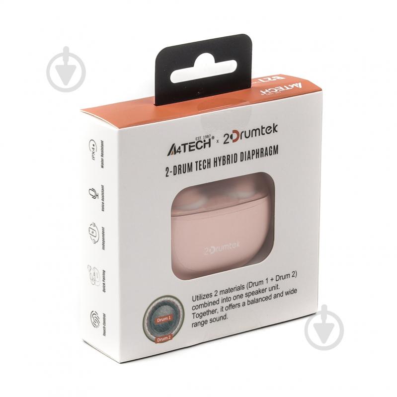 Гарнитура A4Tech 2Drumtek pink (B27 (Baby Pink)) - фото 7