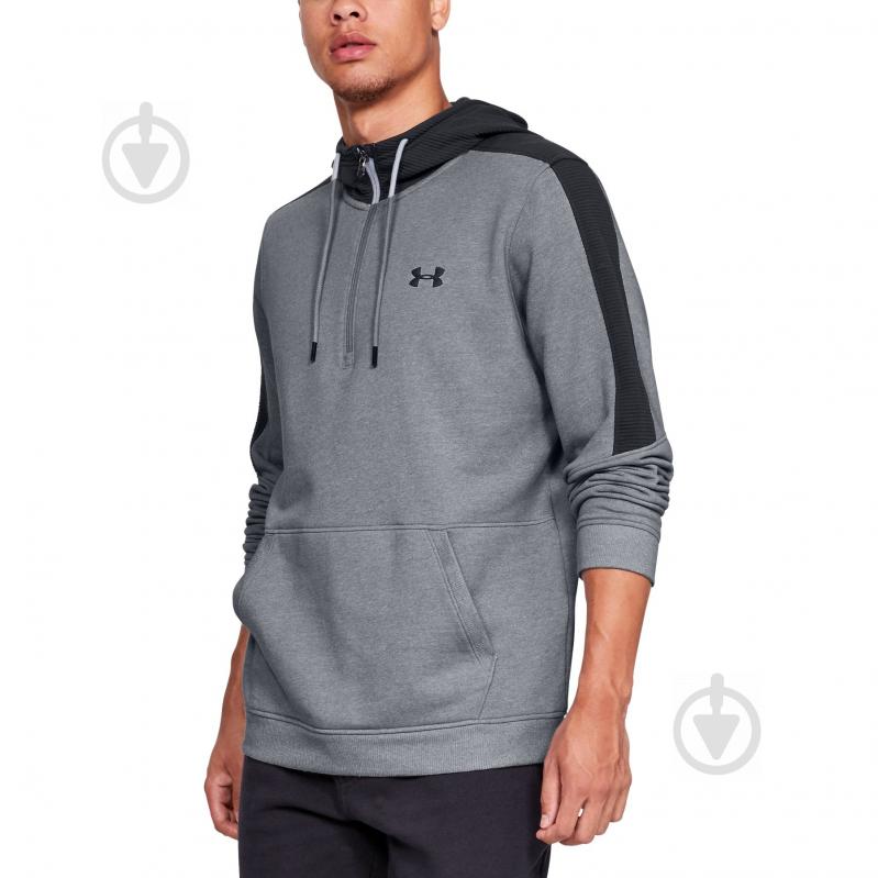 Джемпер Under Armour TB FLEECE 1/2 ZIP 1329751-035 р. M серый - фото 1