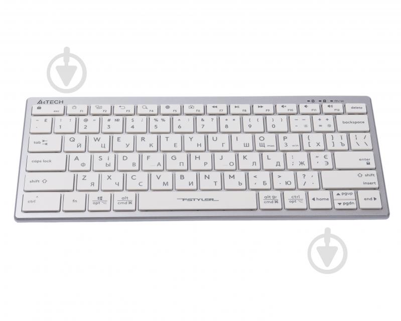 Клавиатура A4Tech (FX51 USB (White)) с ножничный механизмом Fstyler - фото 3 Клавиатура A4Tech (FX51 USB (White)) с ножничный механизмом Fstyler - фото 3