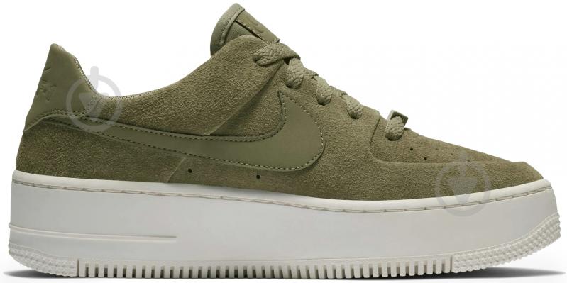 Кроссовки женские демисезонные Nike AIR FORCE 1 SAGE LOW AR5339-200 р.36,5 зеленые - фото 2