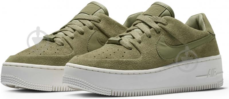 Кросівки жіночі демісезонні Nike AIR FORCE 1 SAGE LOW AR5339-200 р.36,5 зелені - фото 3