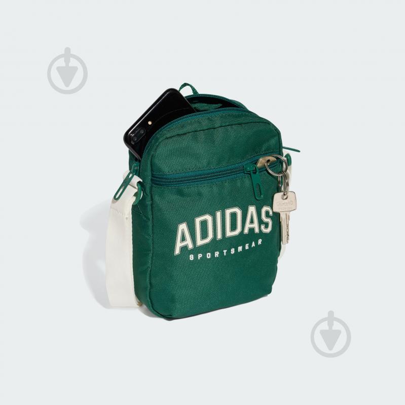 Сумка Adidas Classic Print JD1901 2 л зелений - фото 3
