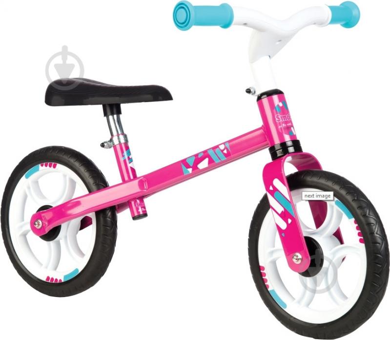 Беговел Smoby Молния розовый 770205 - фото 1