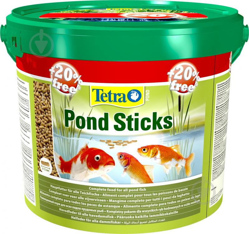 Корм Tetra для всіх видів ставкових риб Pond Sticks 10 л + 2 л - фото 1