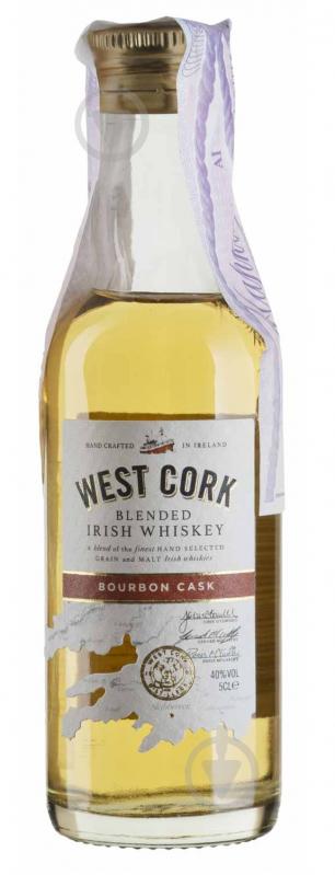 Виски West Cork Bourbon Cask 40% 0,05 л - фото 1