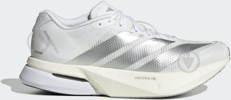 Кросівки жіночі Adidas ADIZERO BOSTON 13 W FTWWHT/MSILVE/DSHGRY JS4948 р.42 2/3 білі