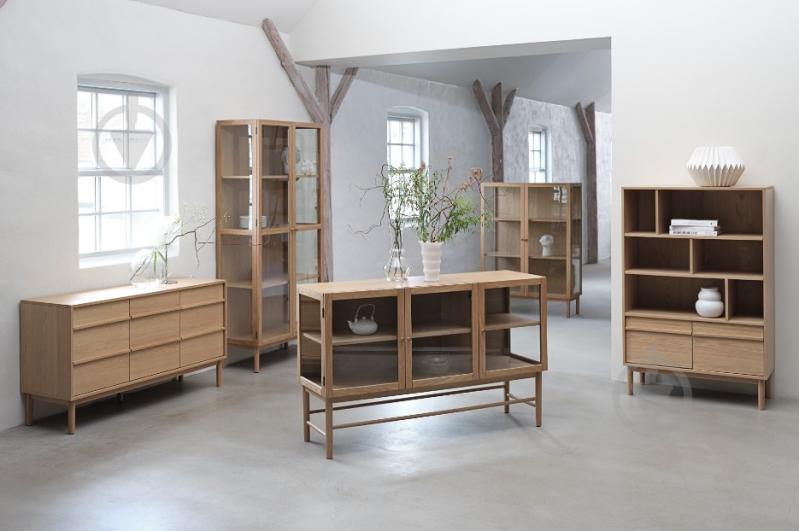 Витрина Unique Furniture Высокая ELBA 2д 1900х900х400 мм дуб натуральный (48480200) - фото 14