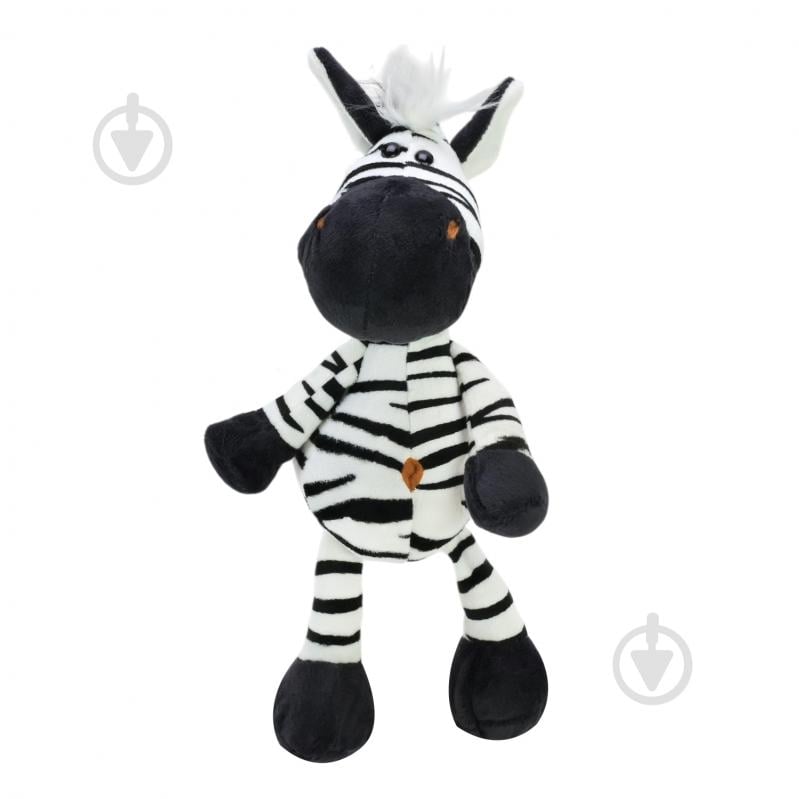 Мягкая игрушка Shantou Зебра 22 см белый с черным E8207 - фото 2
