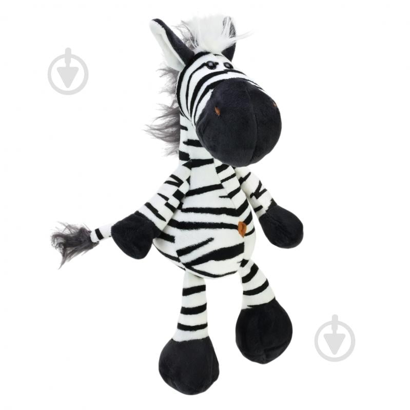 Мягкая игрушка Shantou Зебра 22 см белый с черным E8207 - фото 3