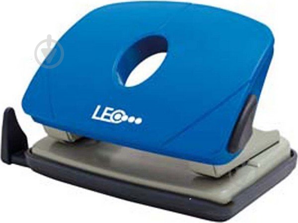 Дырокол L1423-04 синий LEO - фото 1