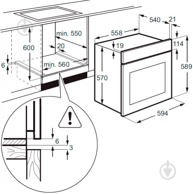 Духовой шкаф Zanussi OPZB4210B - фото 4