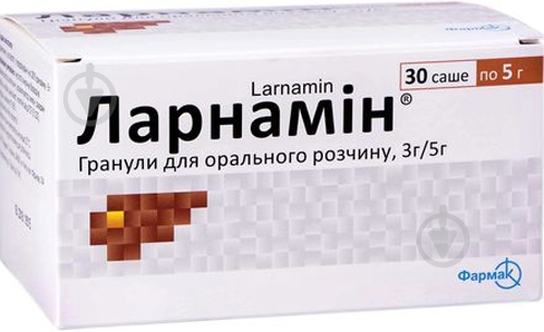 Ларнамин д/ор. р-ра №30 в саше гранулы 3 г/5 г - фото 1 Ларнамин д/ор. р-ра №30 в саше гранулы 3 г/5 г - фото 1
