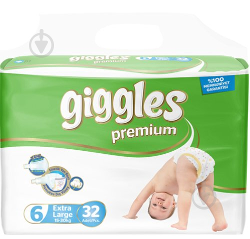 Подгузники Giggles Premium 6 15-30 кг 32 шт. - фото 1