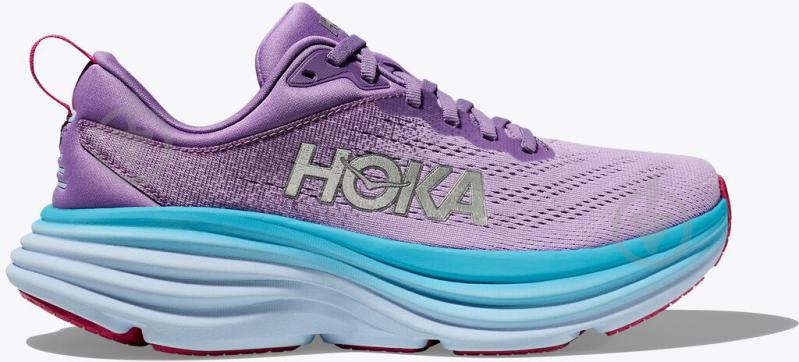 Кросівки жіночі Hoka W BONDI 8 1127952 р.40,5 фіолетові - фото 1