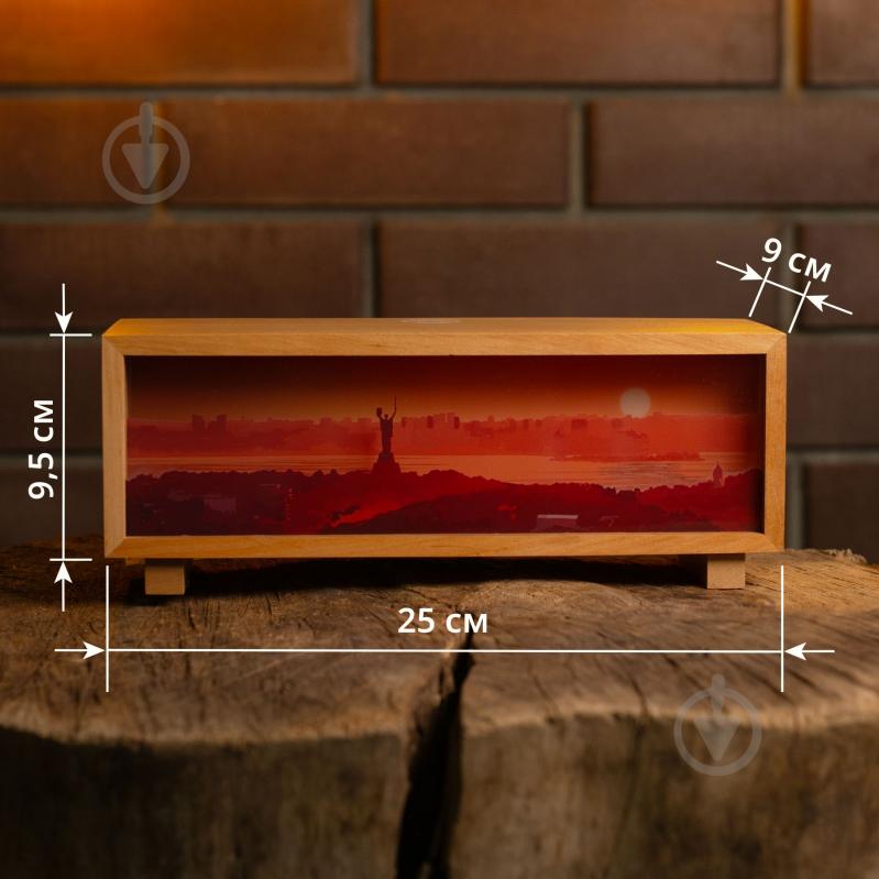 Декор-панорама GrayCat Вечерний Киев лакированное дерево - фото 2 Декор-панорама GrayCat Вечерний Киев лакированное дерево - фото 2