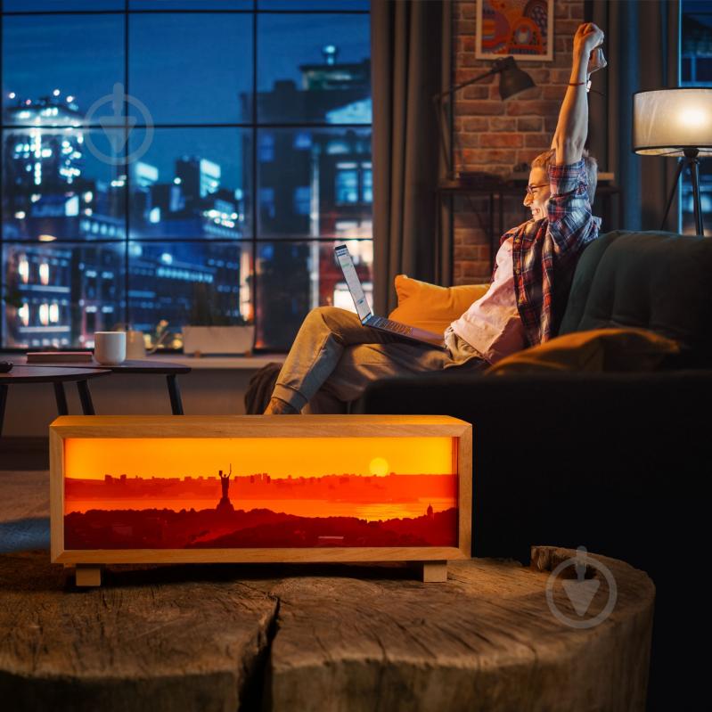 Декор-панорама GrayCat Вечерний Киев лакированное дерево - фото 5 Декор-панорама GrayCat Вечерний Киев лакированное дерево - фото 5